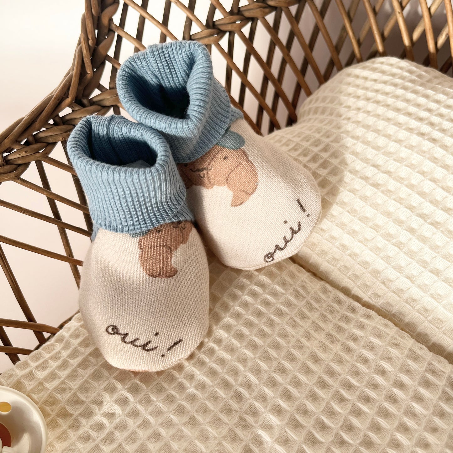 Chaussons en tissu pour bébé - Maison Piou Piou