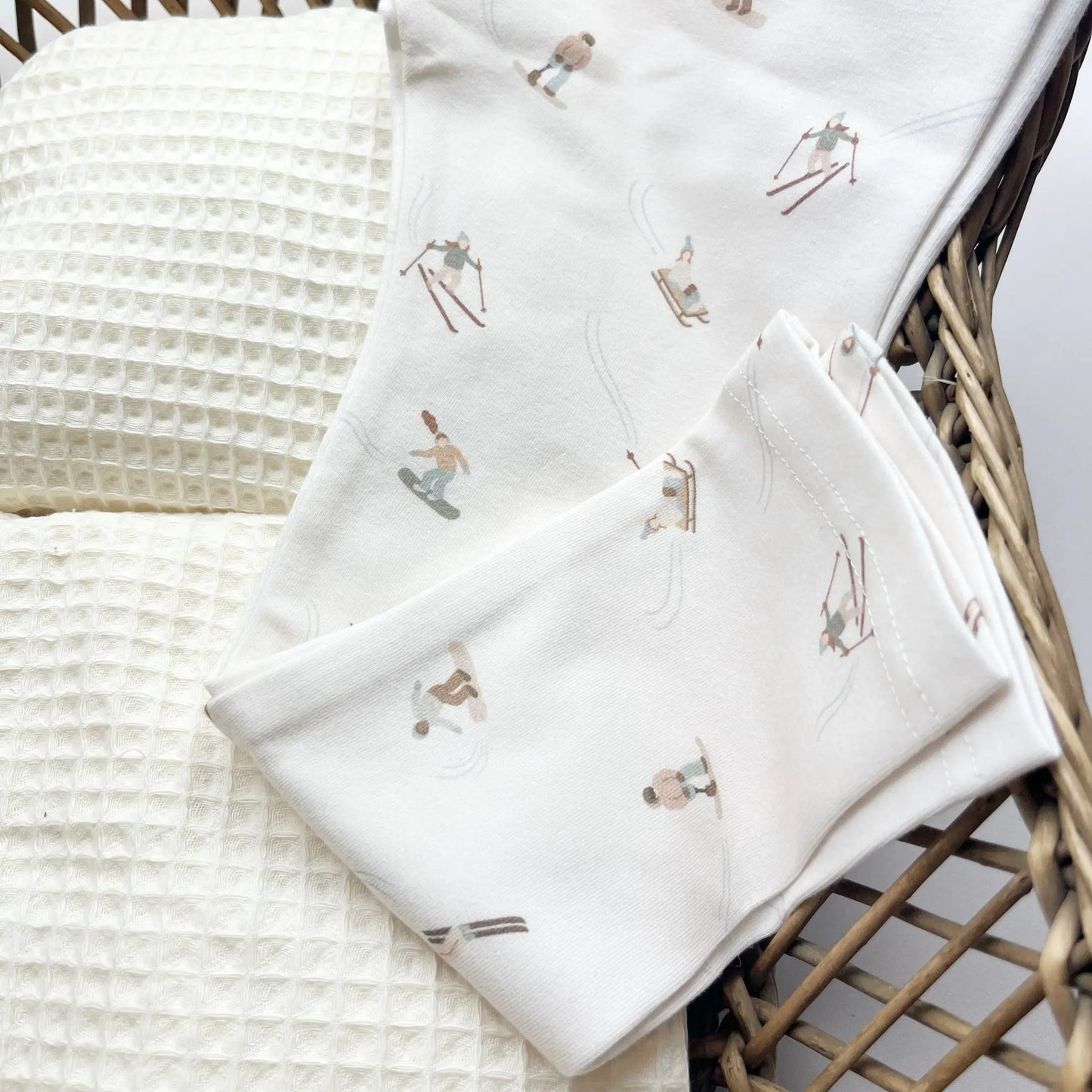 Leggings en coton Petits Skieurs Maison Piou Piou