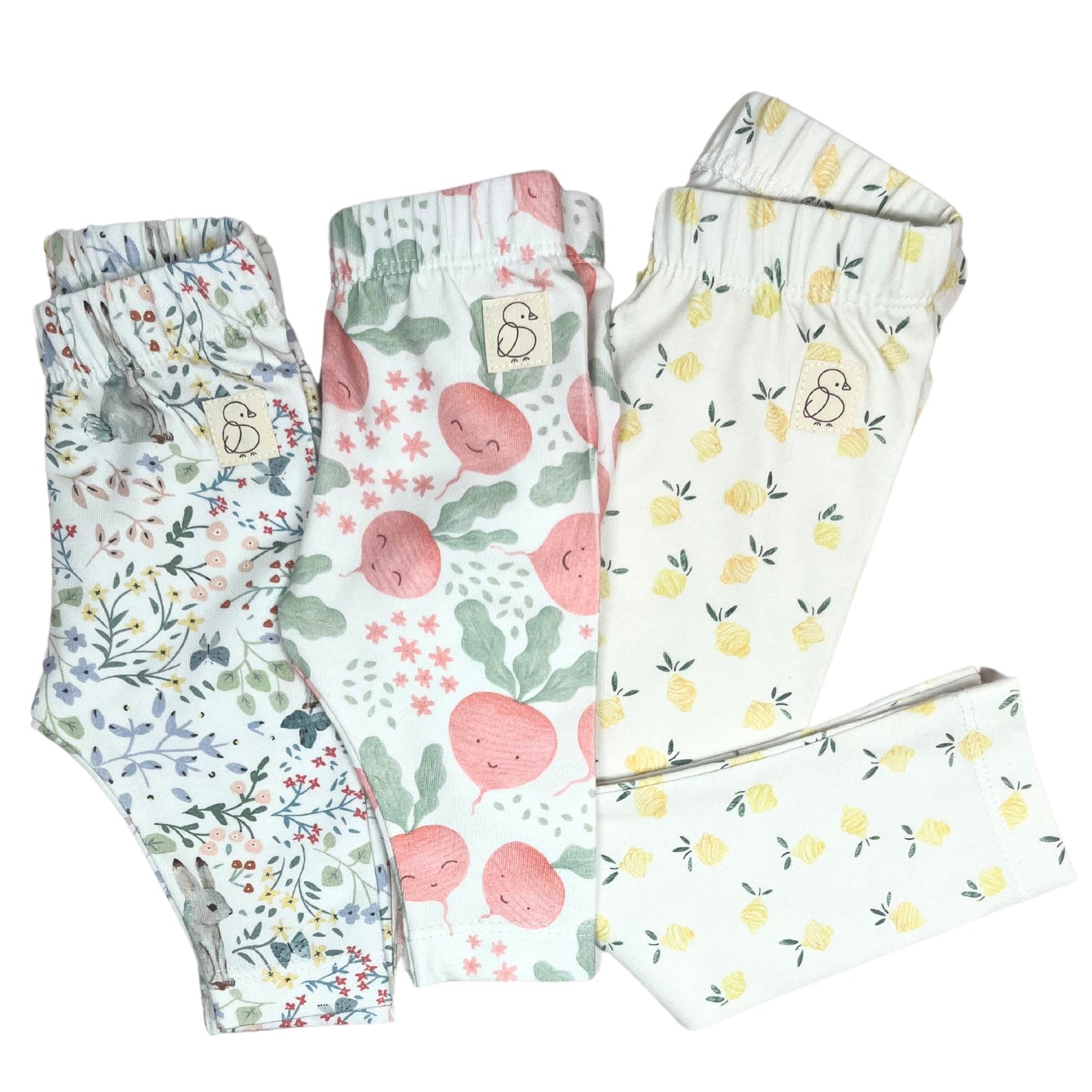 Leggings doux en jersey "Jardin de Lapins" - 1M