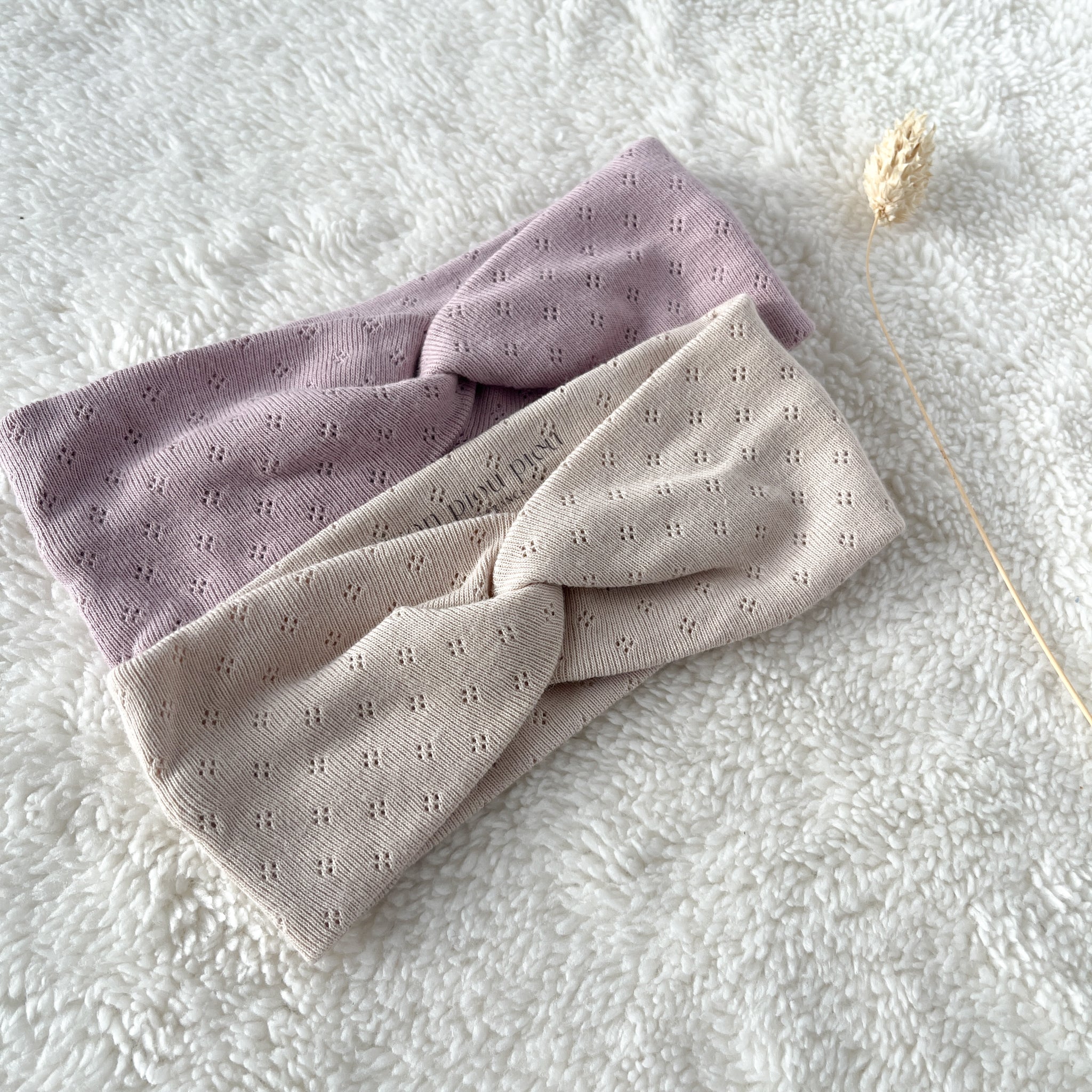 Bandeaux pour cheveux enfant bébé fille  en pointelle