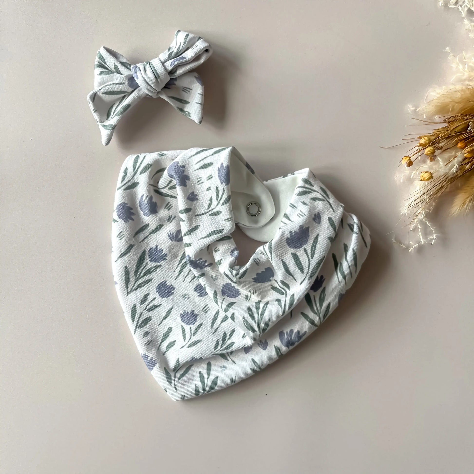 Bavoir Bandana pour Bébé  Fleuri Maison Piou Piou