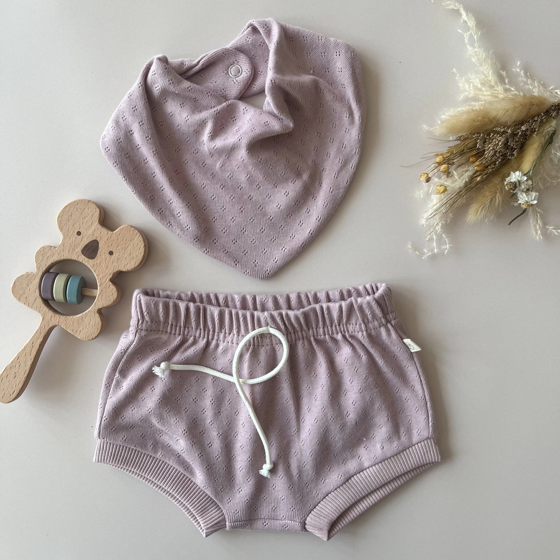 Bloomers bébé pointelle rose   Maison Piou Piou