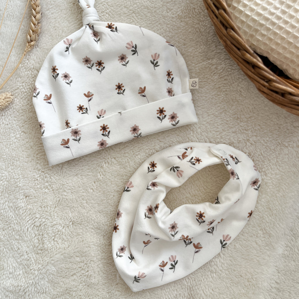 Bavoir bandana bébé – Marguerites
