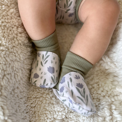 Chaussons en tissu pour bébé