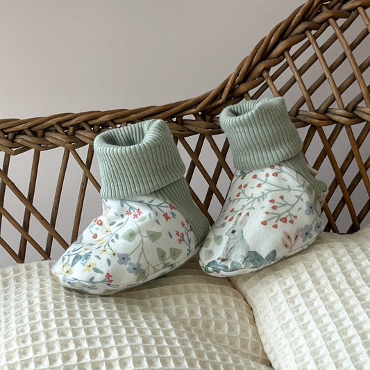 Chaussons en tissu pour bébé