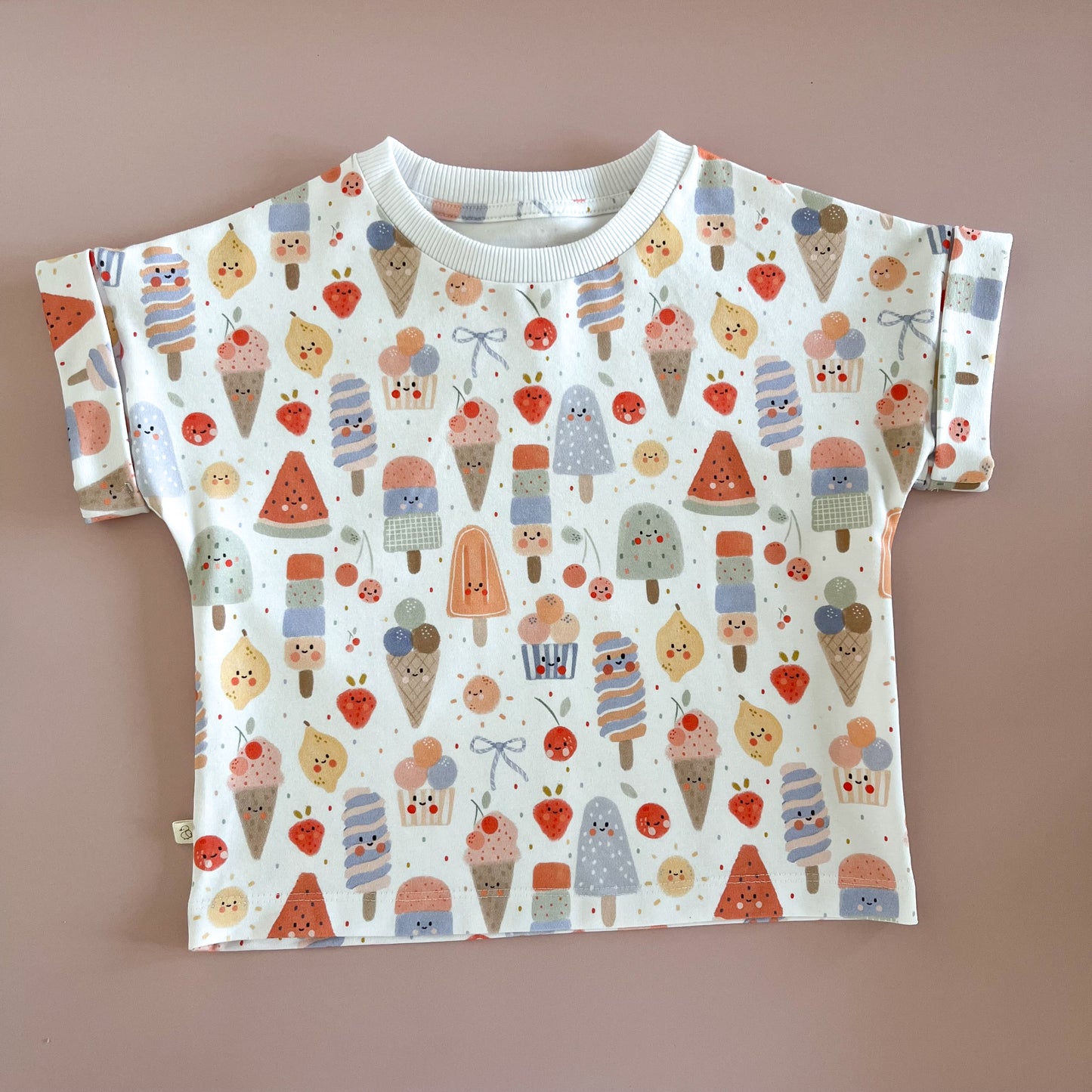Ensemble t-shirt et short en éponge – Sunny Scoops - Maison Piou Piou