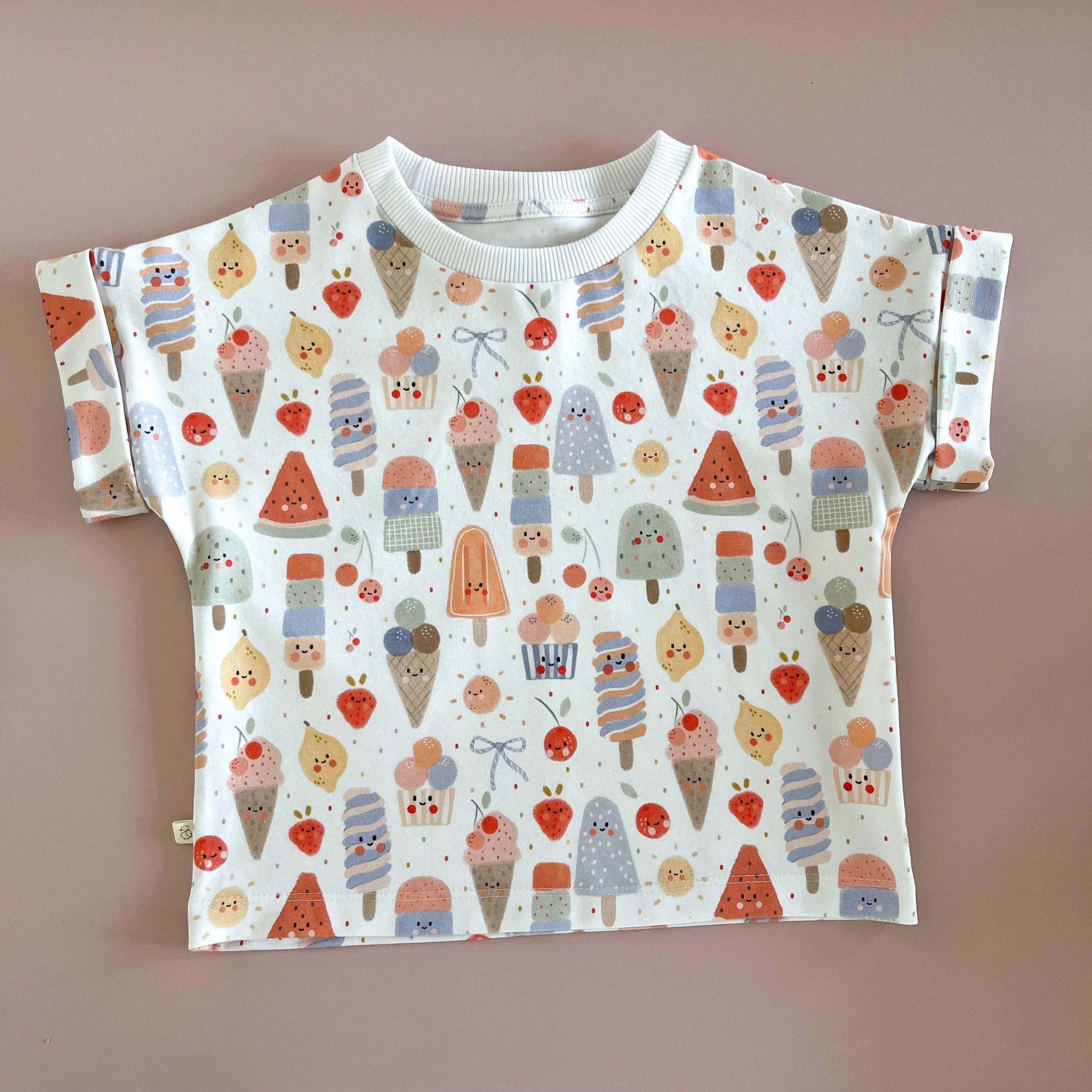 Ensemble t-shirt et short en éponge – Sunny Scoops - Maison Piou Piou