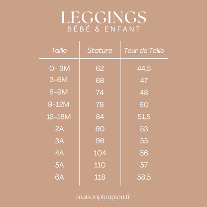 Leggings en coton Petits Skieurs