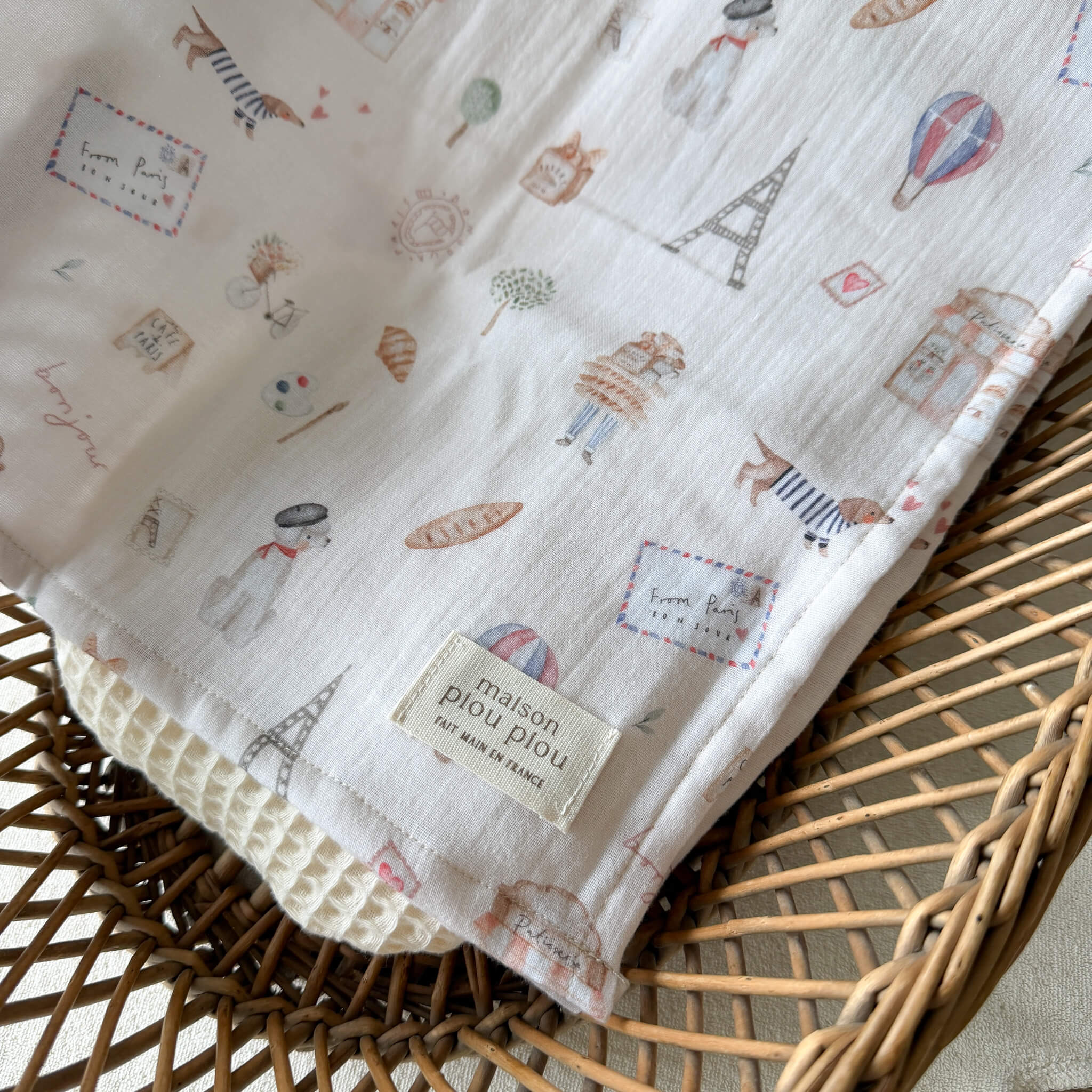 Lange bébé en double gaze de coton