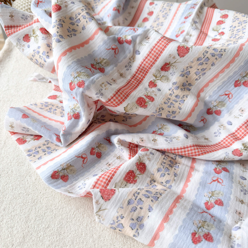 Double gauze cotton baby swaddle