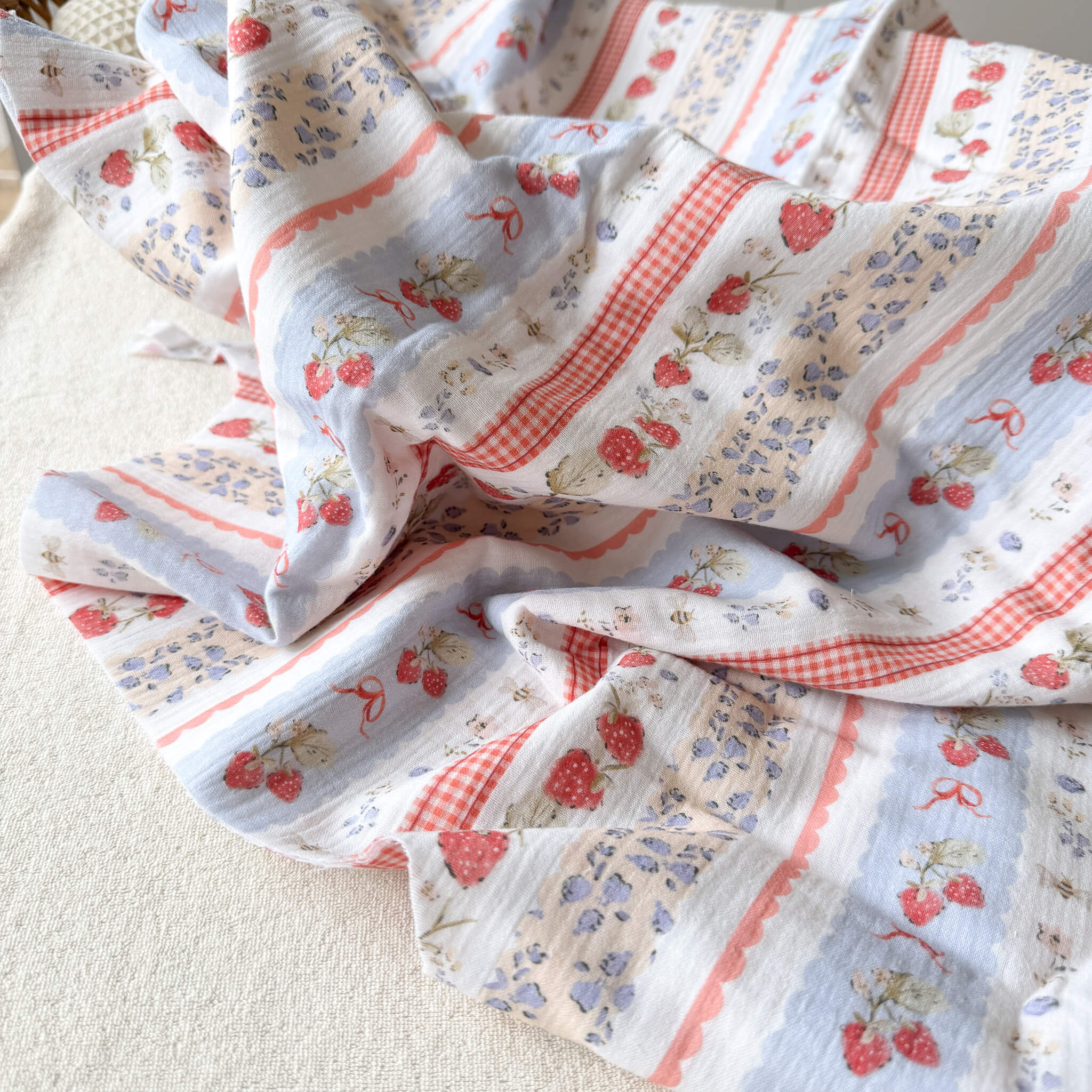 Lange bébé en double gaze de coton