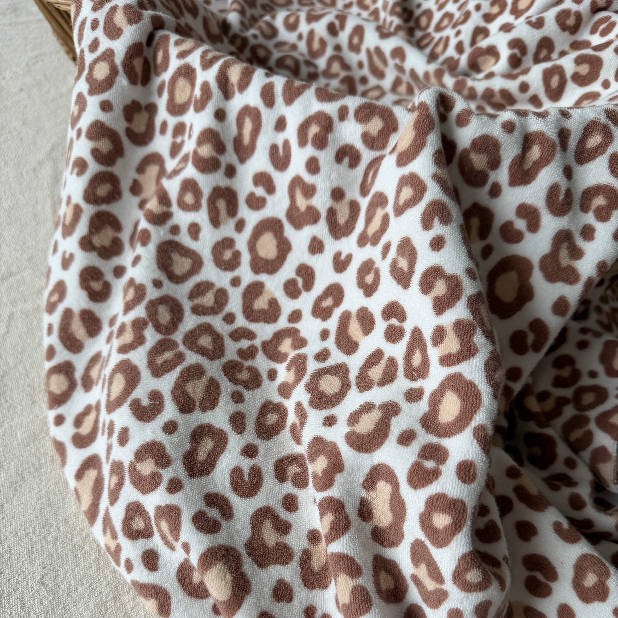 Cotton sponge jersey - Graou/Leopard