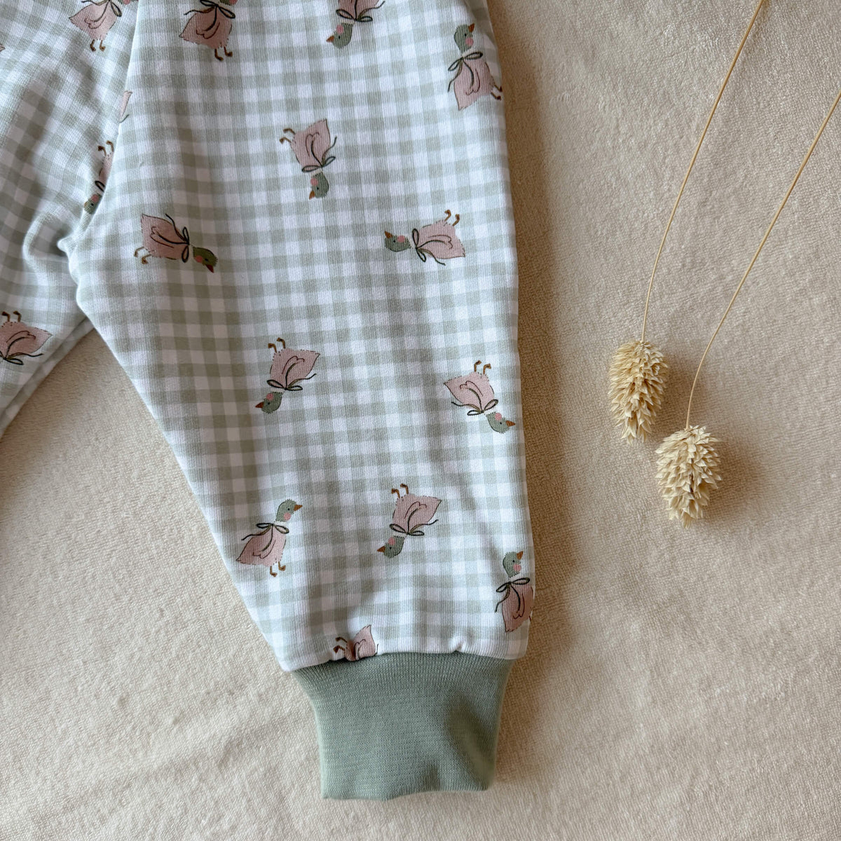 Baby and Kids Trousers – Green Stripes