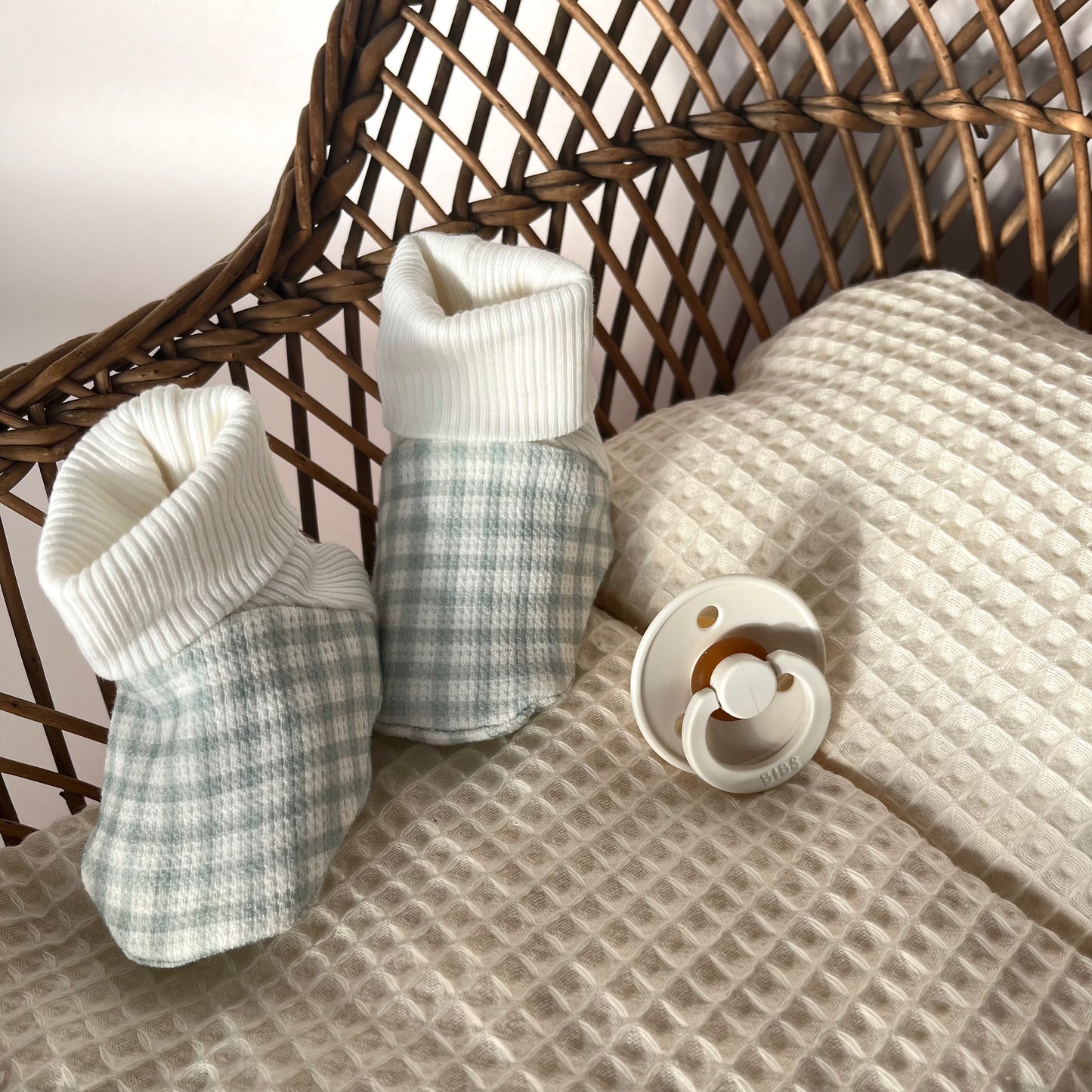 Chaussons en tissu pour bébé