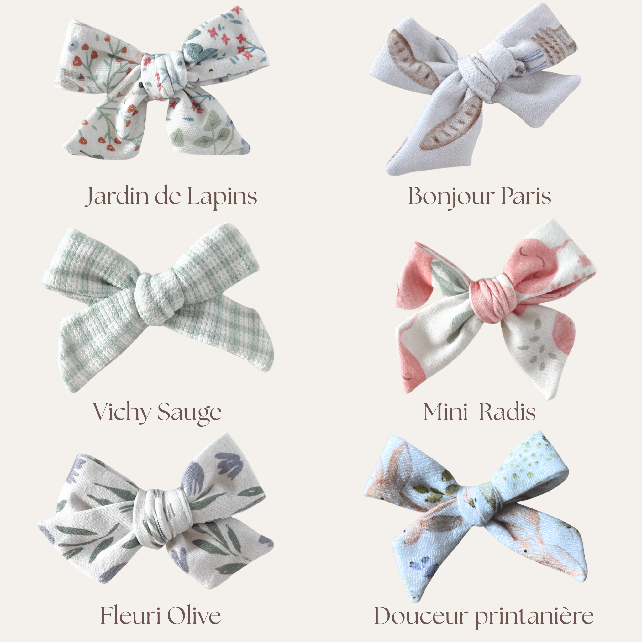 Barrettes pour bébé fille maison piou piou à choisir dans different motifs
