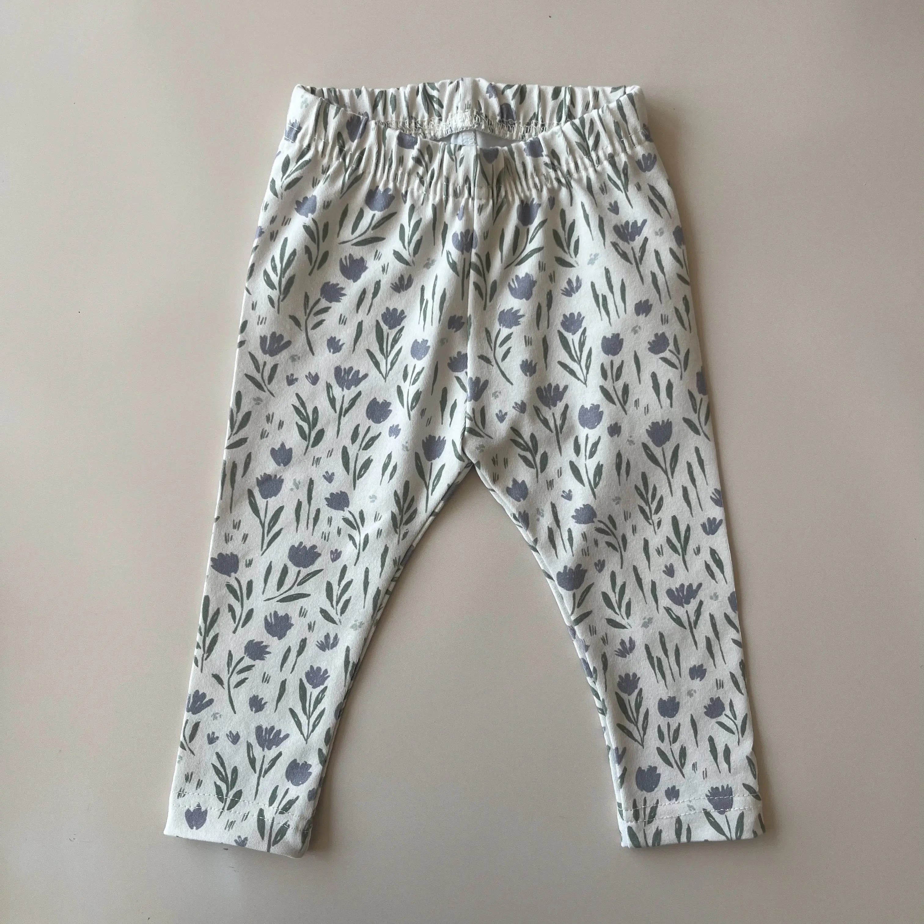 Leggings en coton imprimé fleuri   Maison Piou Piou