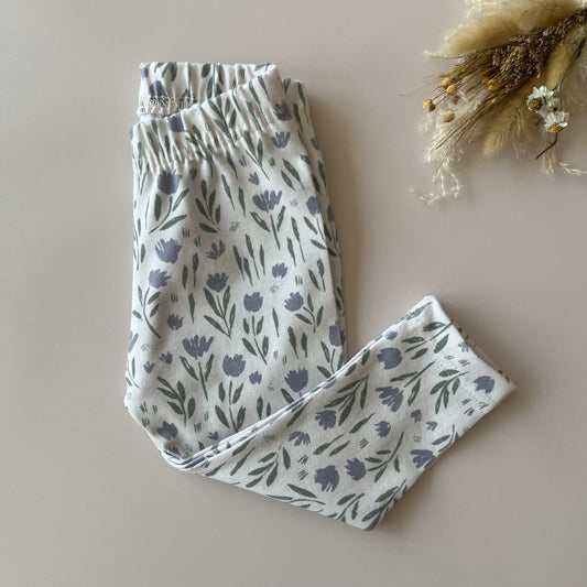 Leggings en coton imprimé fleuri