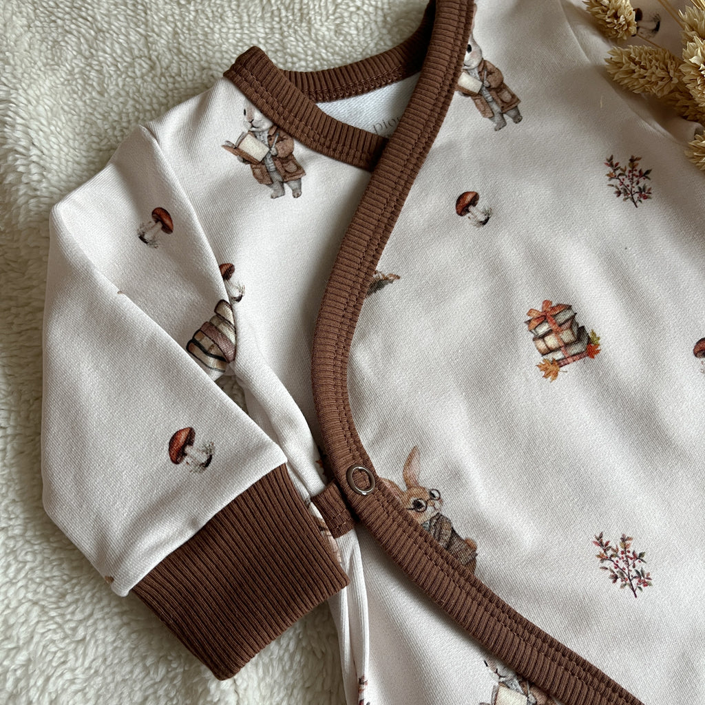 Pyjama bébé cache-cœur – Lapinou