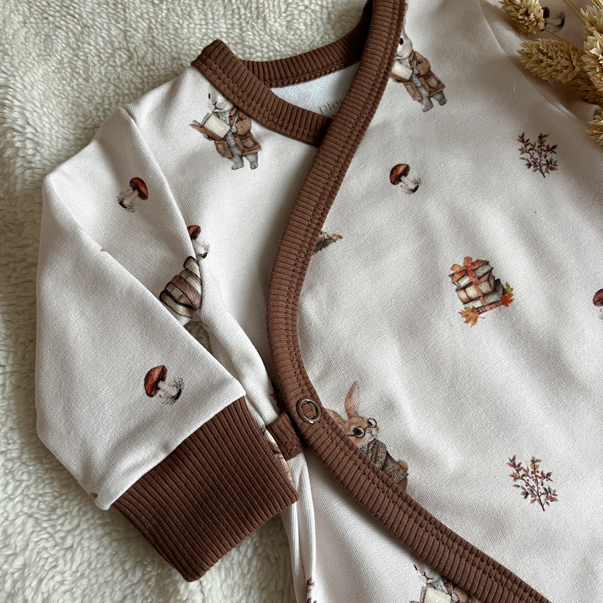 Pyjama bébé cache-cœur – Lapinou