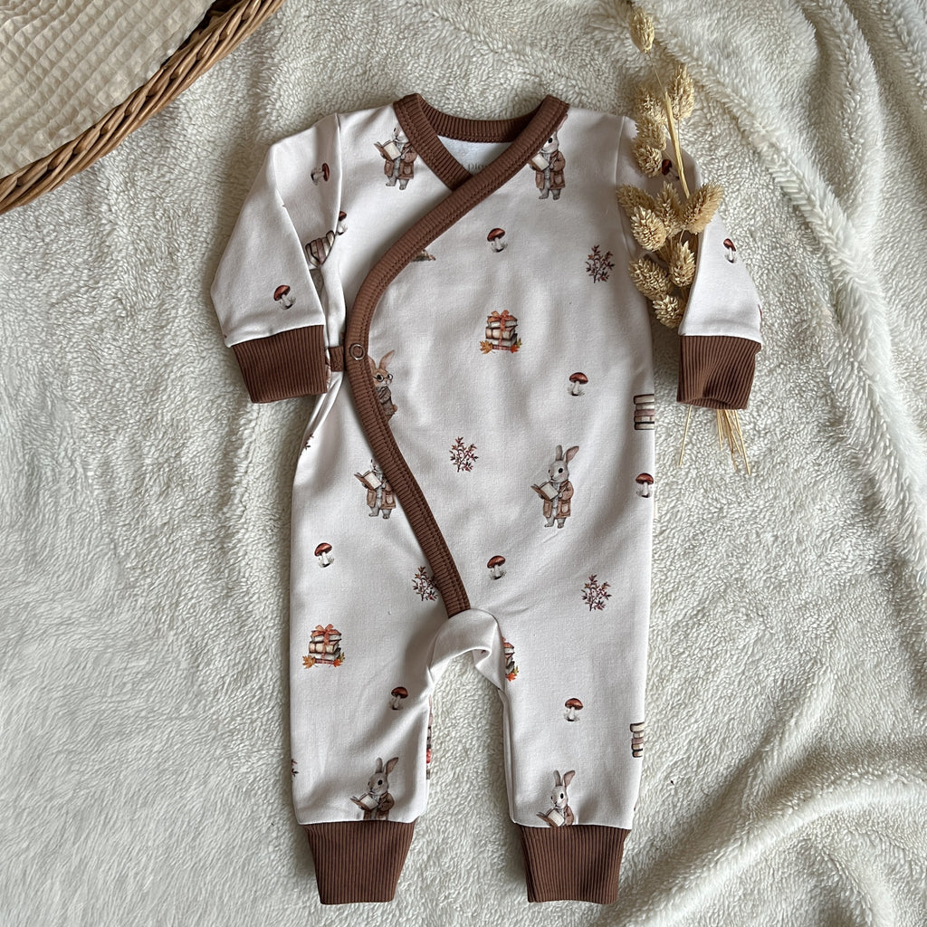 Pyjama bébé cache-cœur – Lapinou