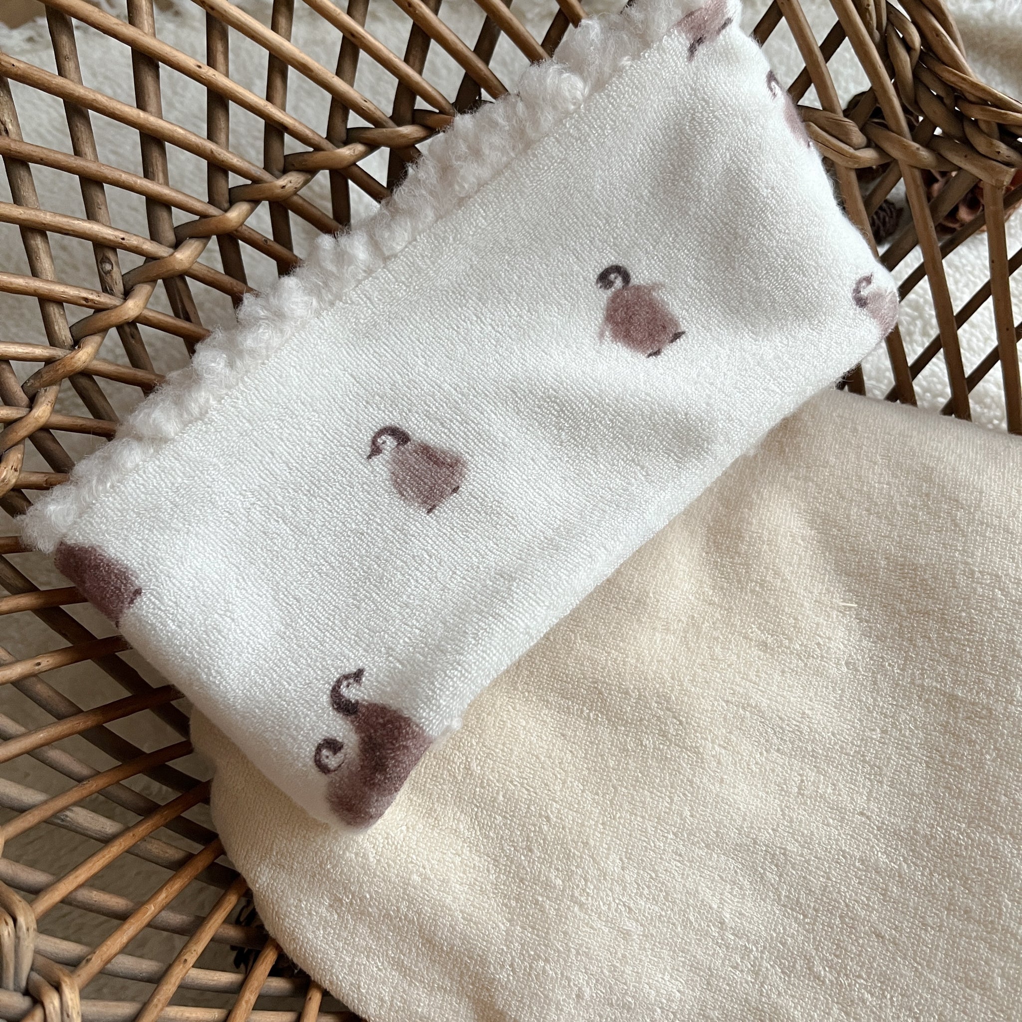 Tour de cou bébé et enfant en jersey et sherpa