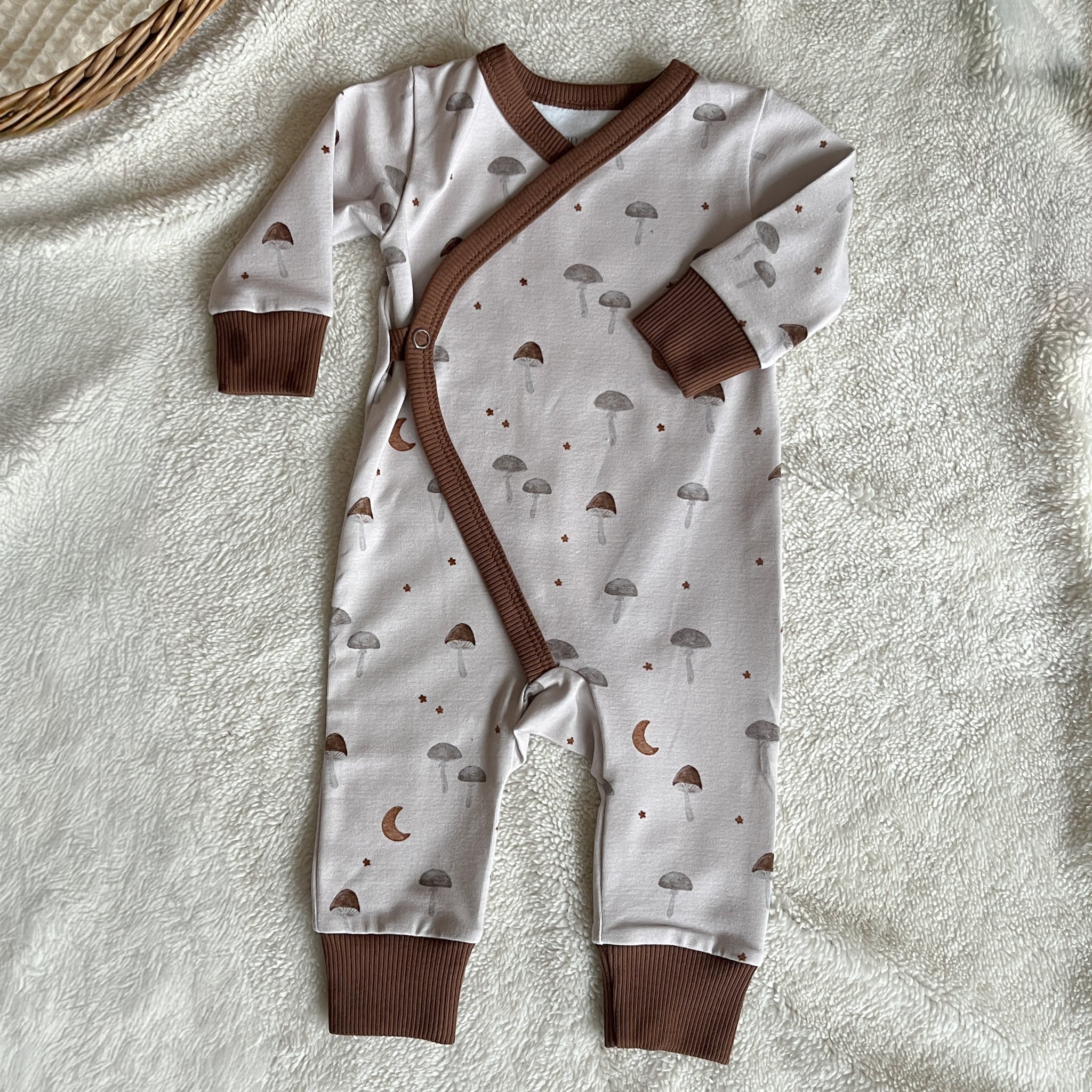 Pyjama bébé en jersey motif Champignons