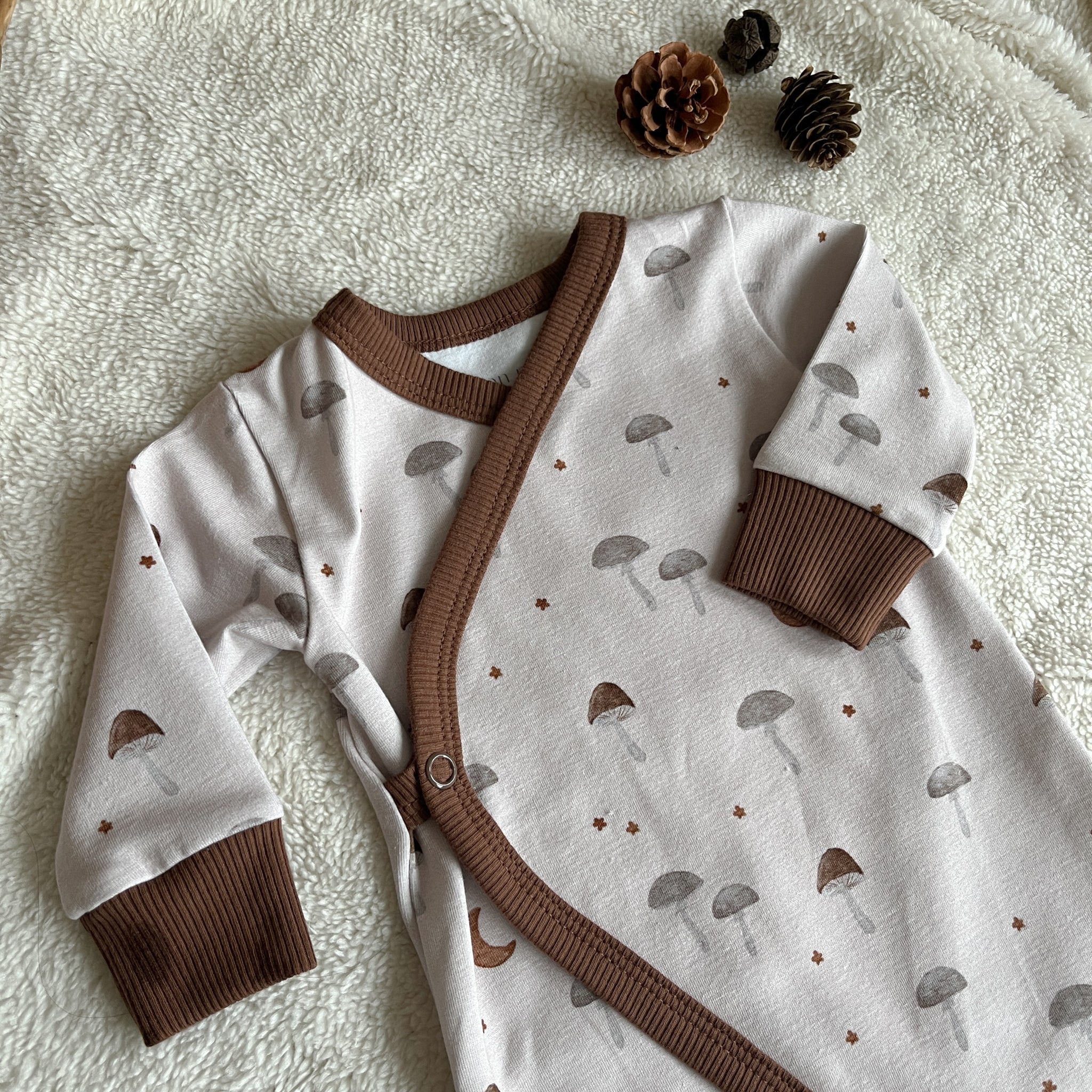 Pyjama bébé en jersey motif Champignons
