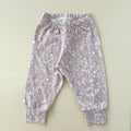 Pantalon bébé fille avec petites fleurs roses fait main en france