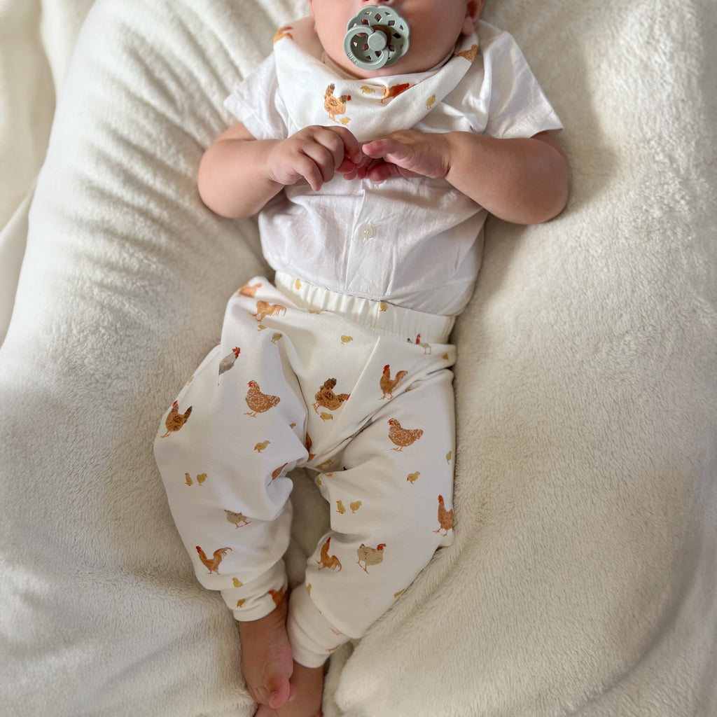 pantalon unisex poules maison piou piou