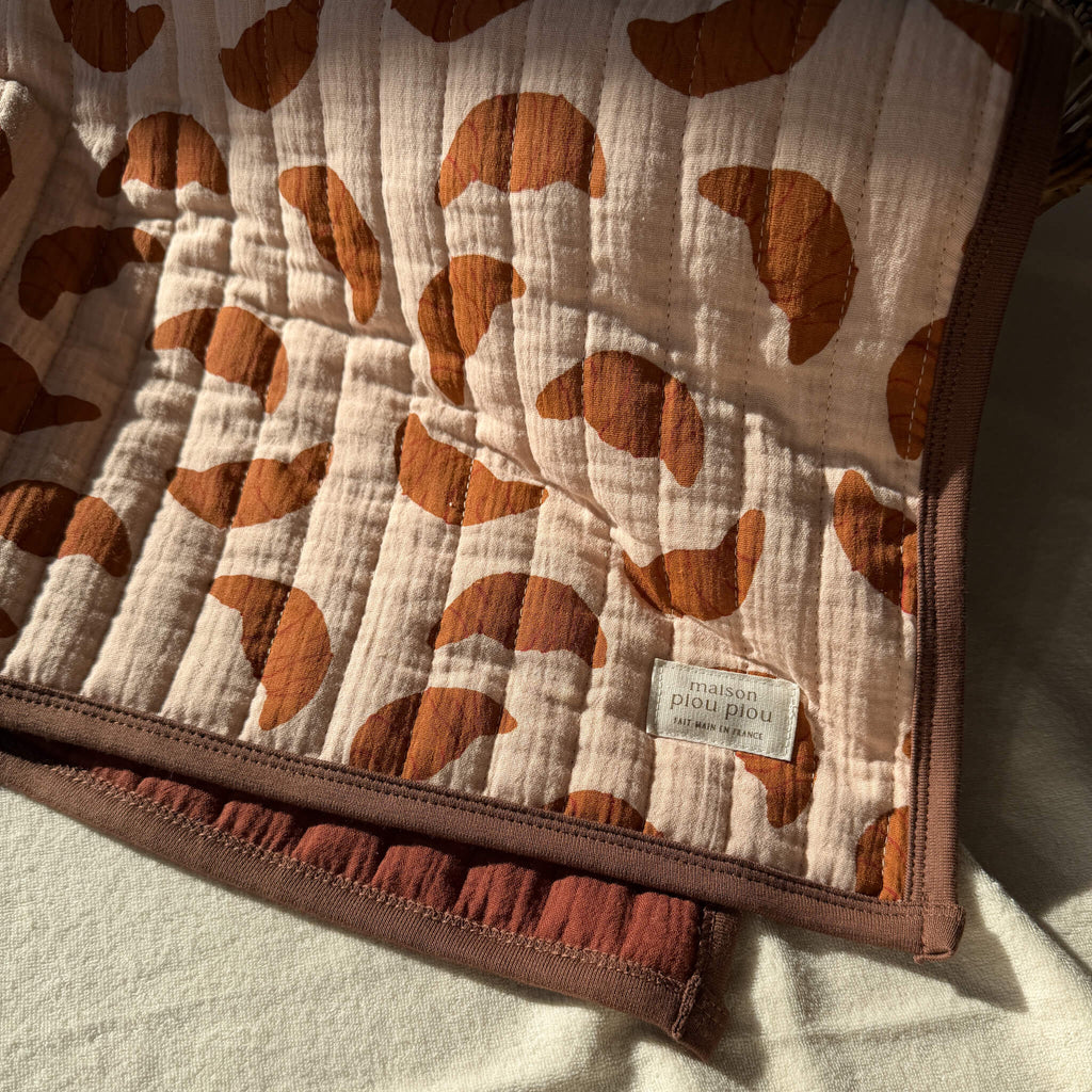 Couverture Bébé Matelassée, double gaze de coton