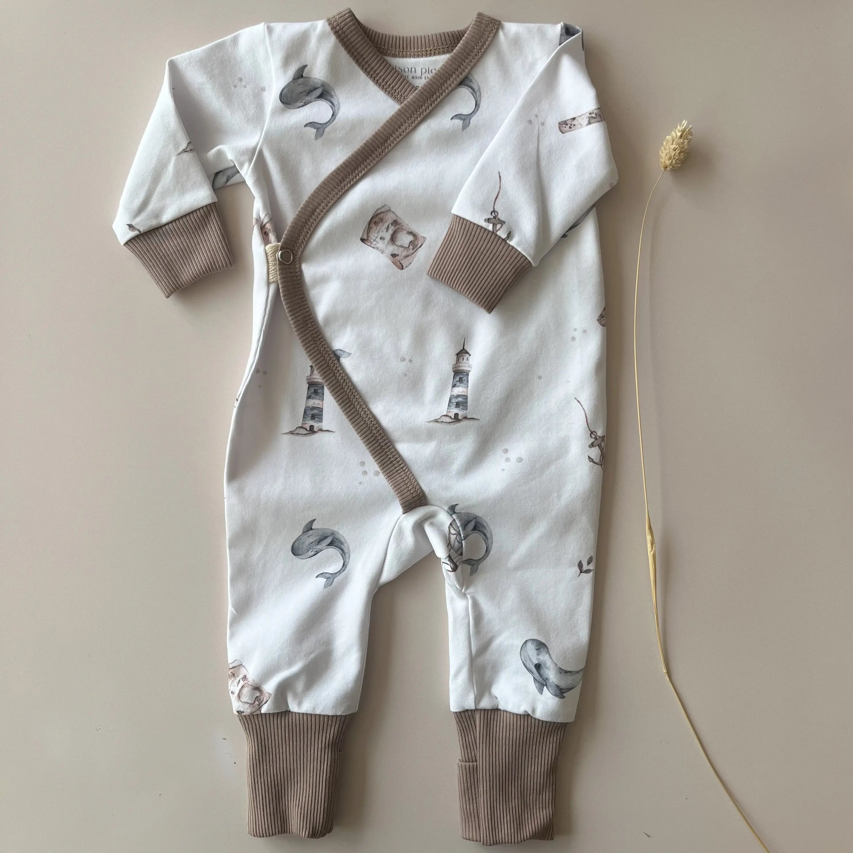 Pyjama kimono imprimé marin   Maison Piou Piou