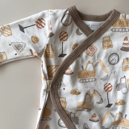 Pyjama kimono imprimé mini engins