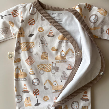Pyjama kimono imprimé mini engins