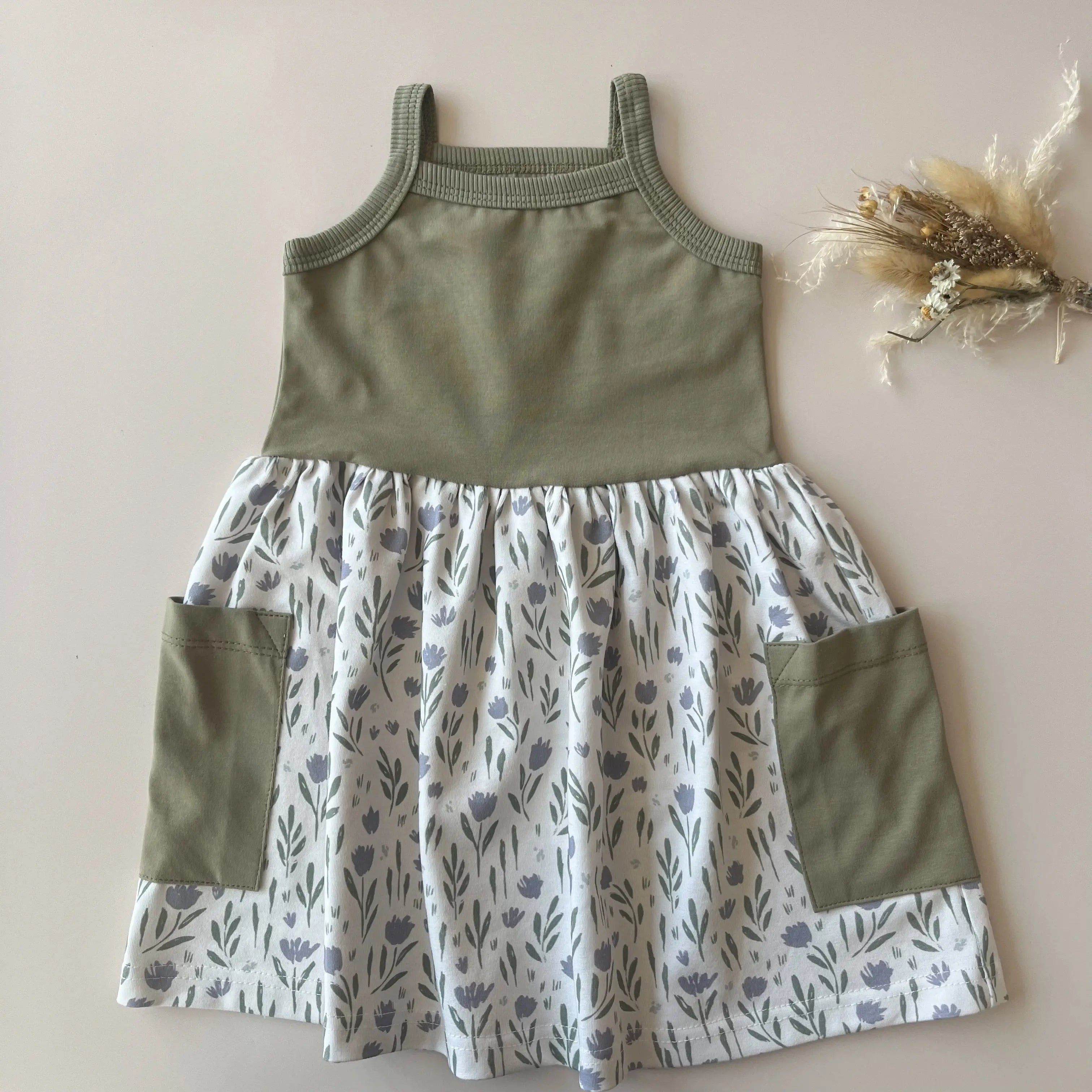 Robe sans manches imprimé fleuri   Maison Piou Piou