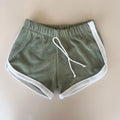 Retro cotton terry shorts
