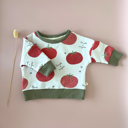 Sweat Léger - Tomate Croquante - Maison Piou Piou