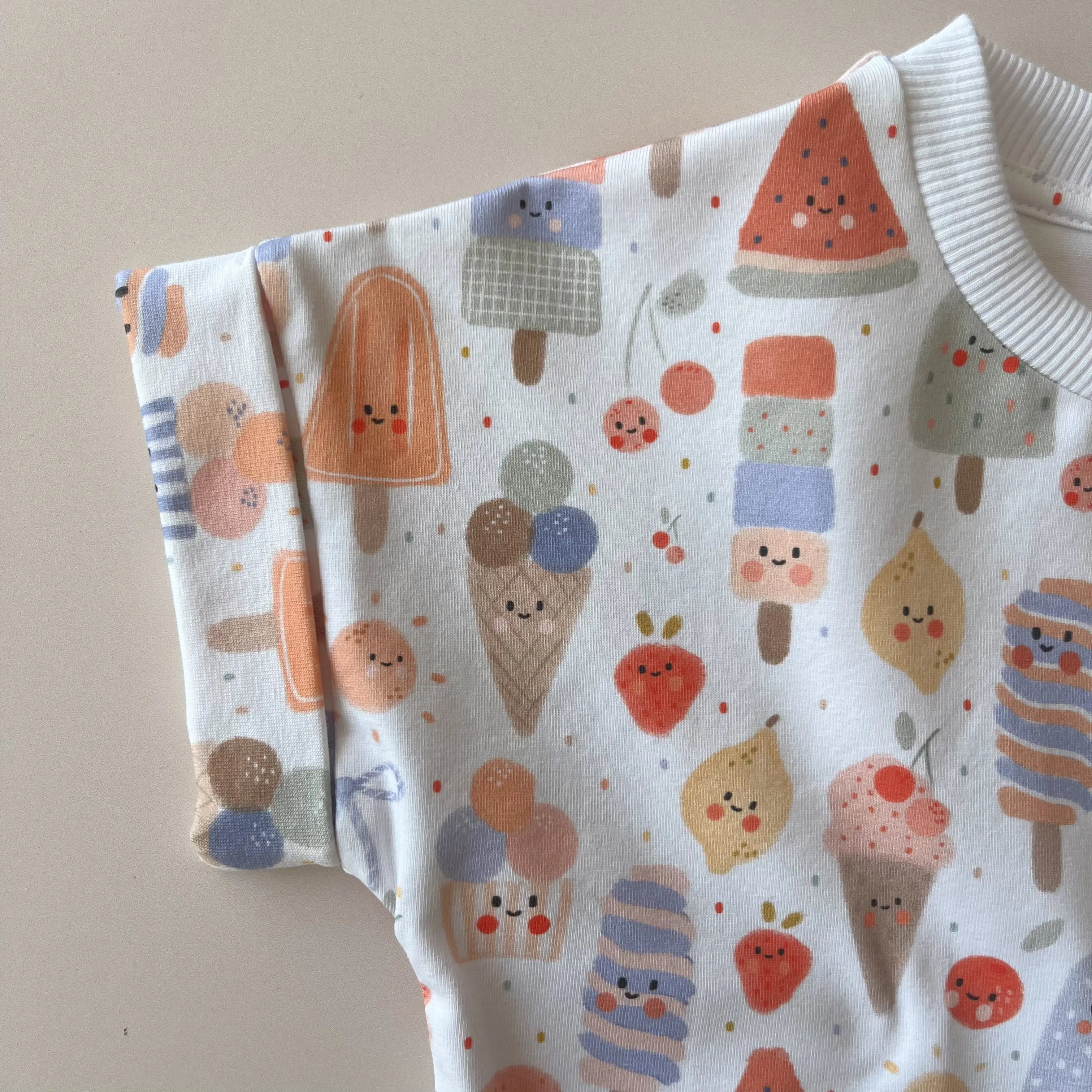 T-shirt oversize imprimé glaces   Maison Piou Piou