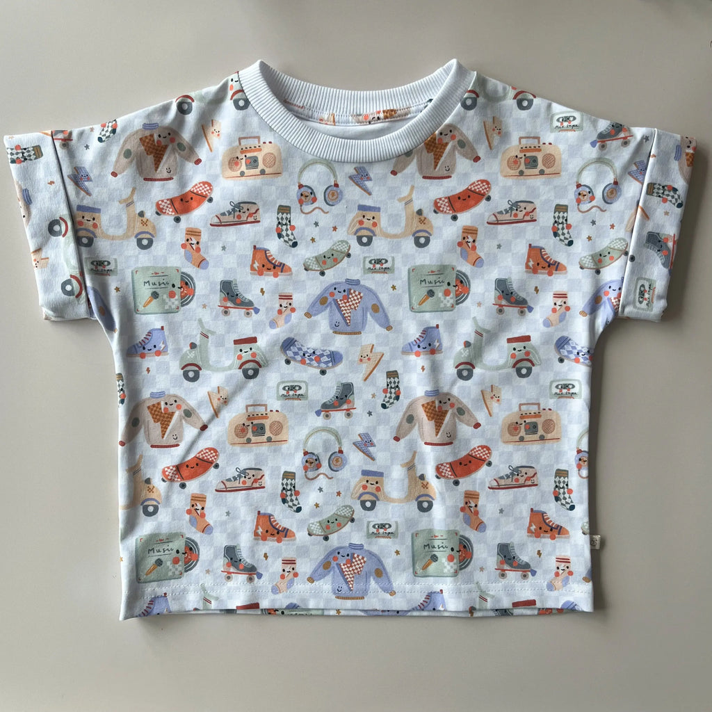 T-shirt oversize imprimé retro   Maison Piou Piou