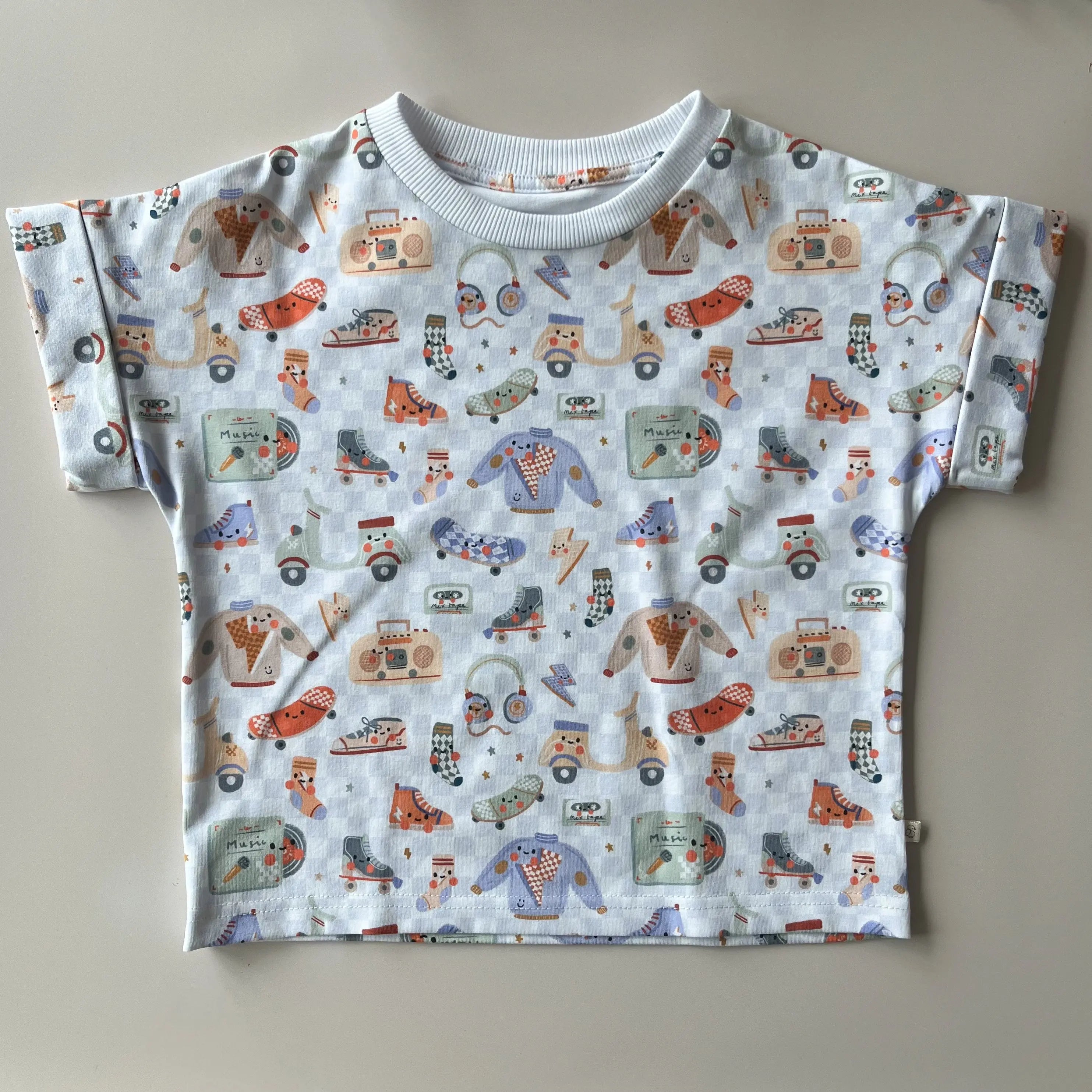 T-shirt oversize imprimé retro   Maison Piou Piou