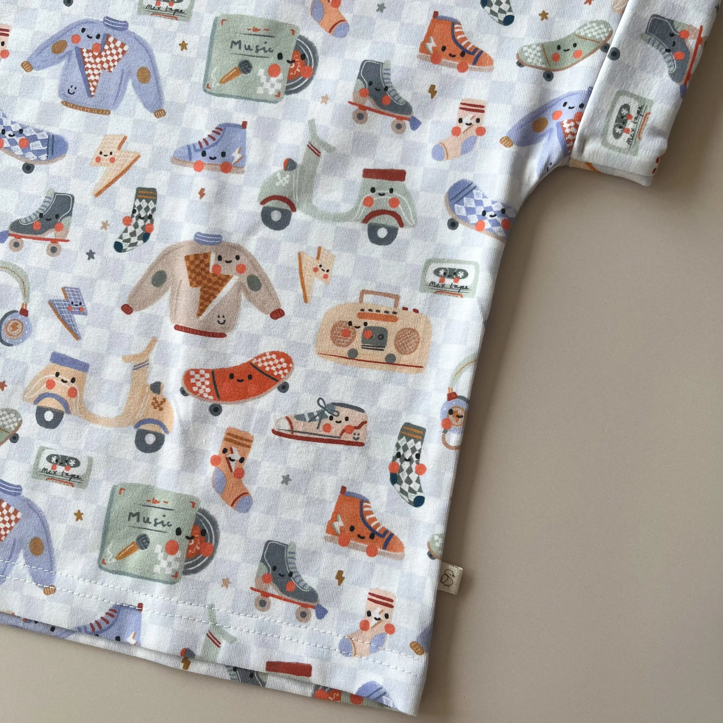 T-shirt oversize imprimé retro   Maison Piou Piou