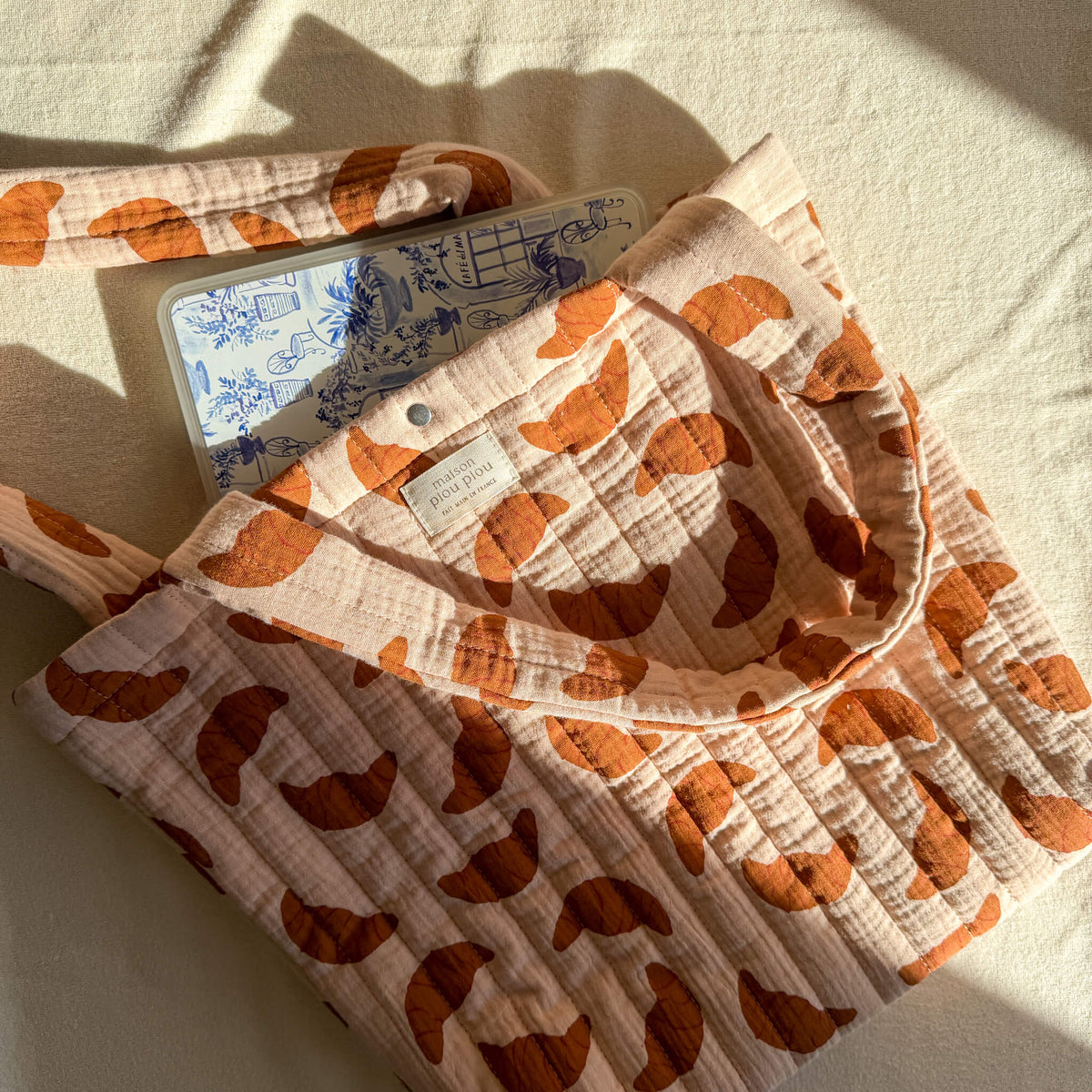 Sac Cabas Femme, motif croissant, édition limitée