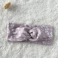 Bandeaux pour cheveux enfant bébé fille  en jersey motif fleurs roses en trois tailles fait main en france