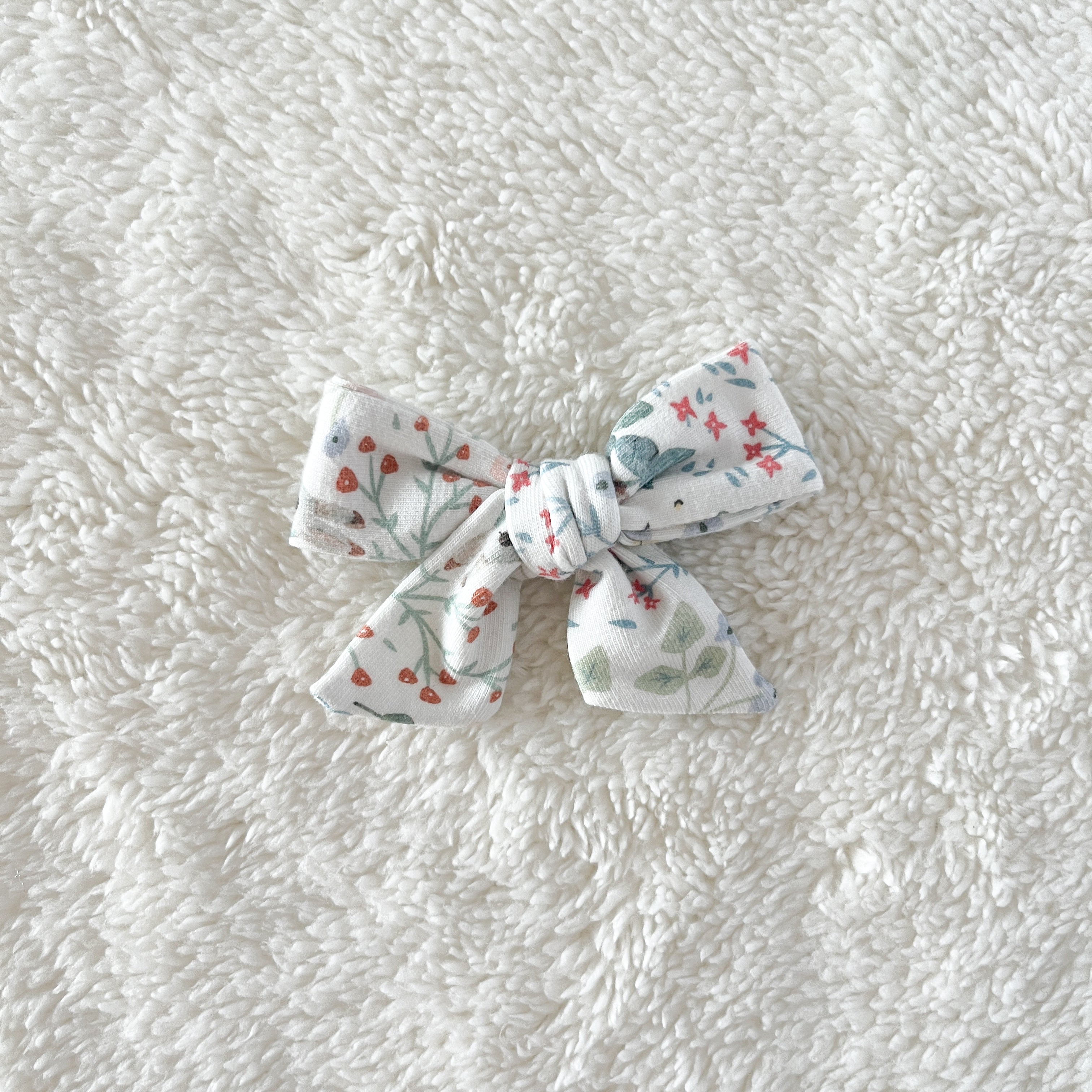 Barrette cheveux bébé et fille à nœud - motif au choix