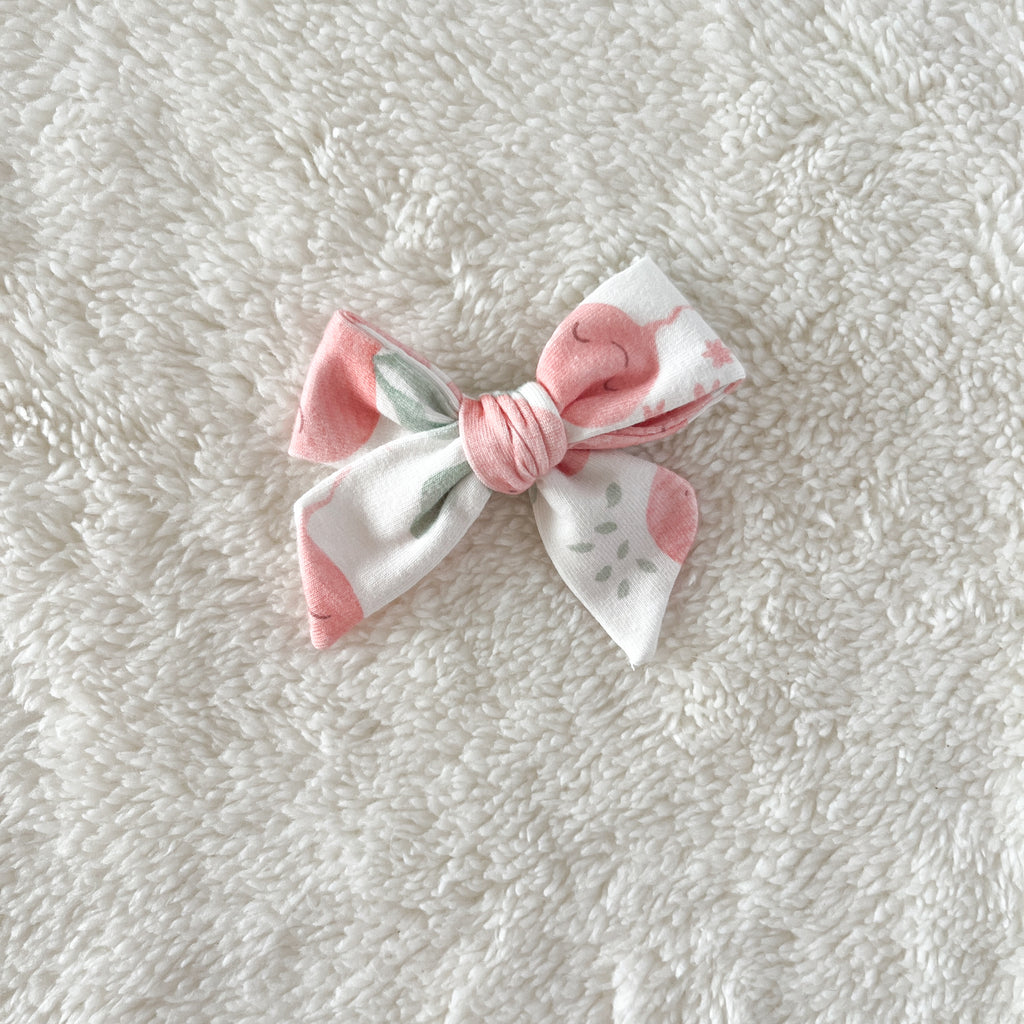 Barrette cheveux bébé et fille à nœud - motif au choix