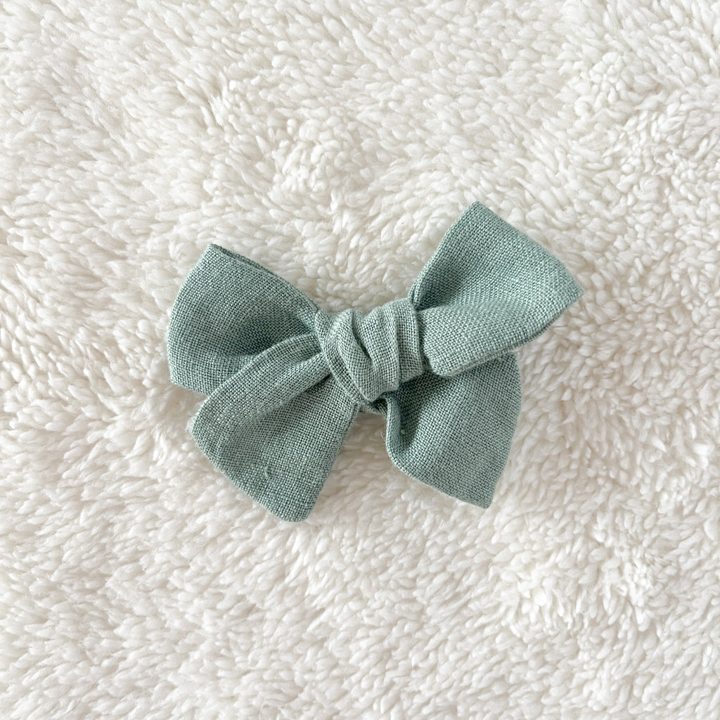 Barrette cheveux bébé et fille à nœud - motif au choix