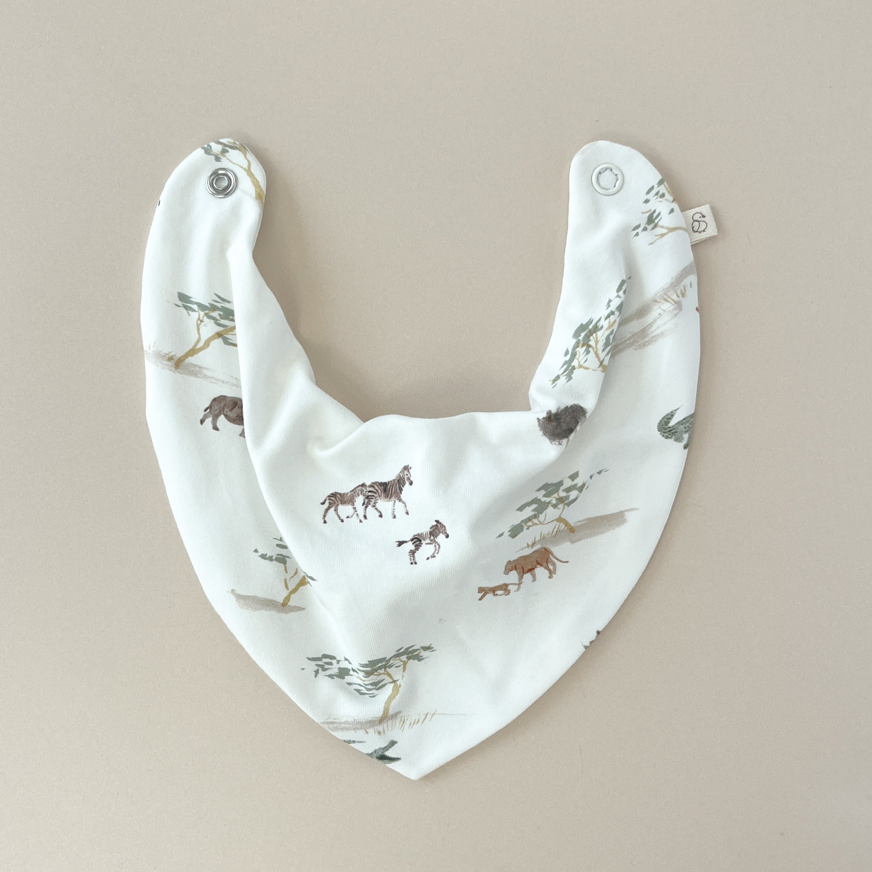 Bavoir bandana bébé – Savane