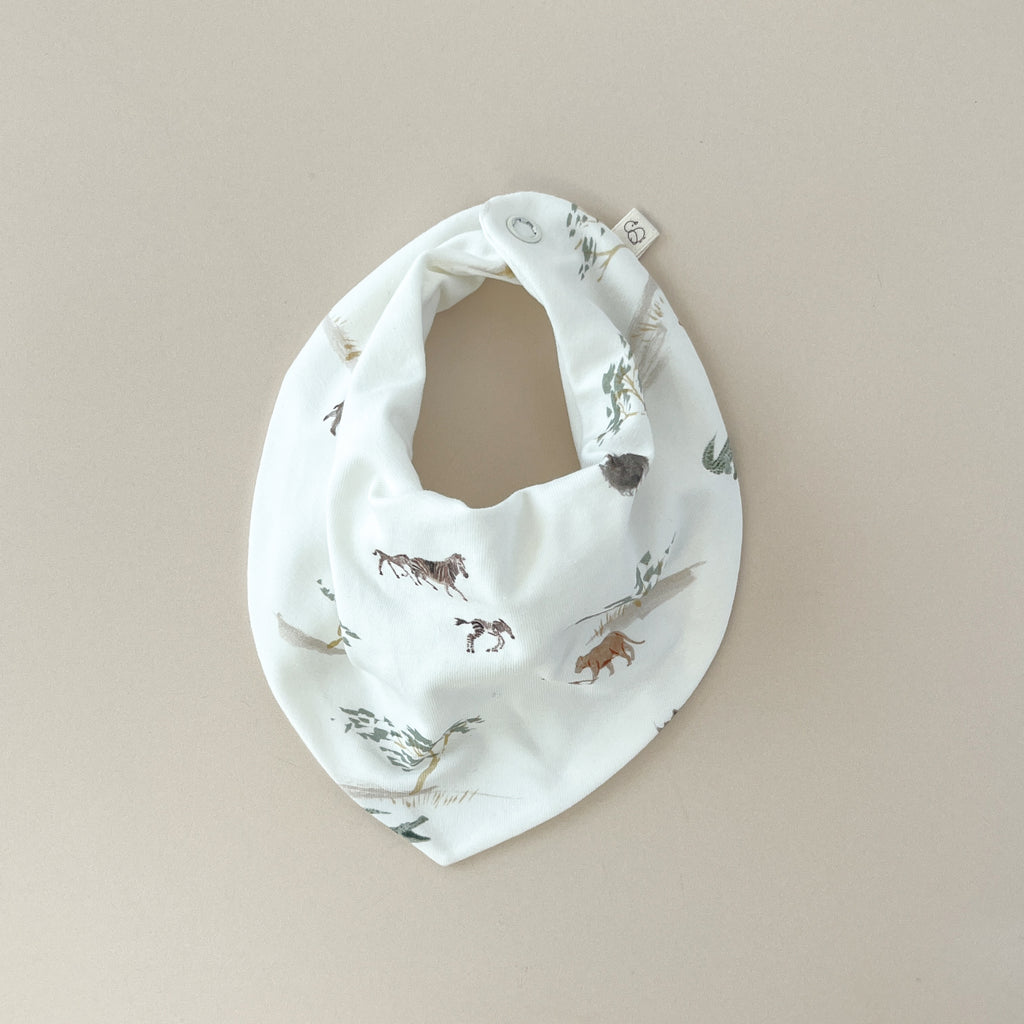 Bavoir bandana bébé – Savane