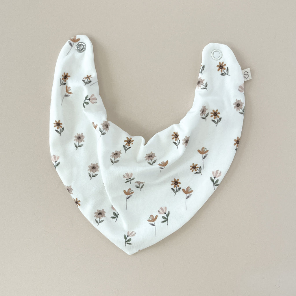 Bavoir bandana bébé – Marguerites