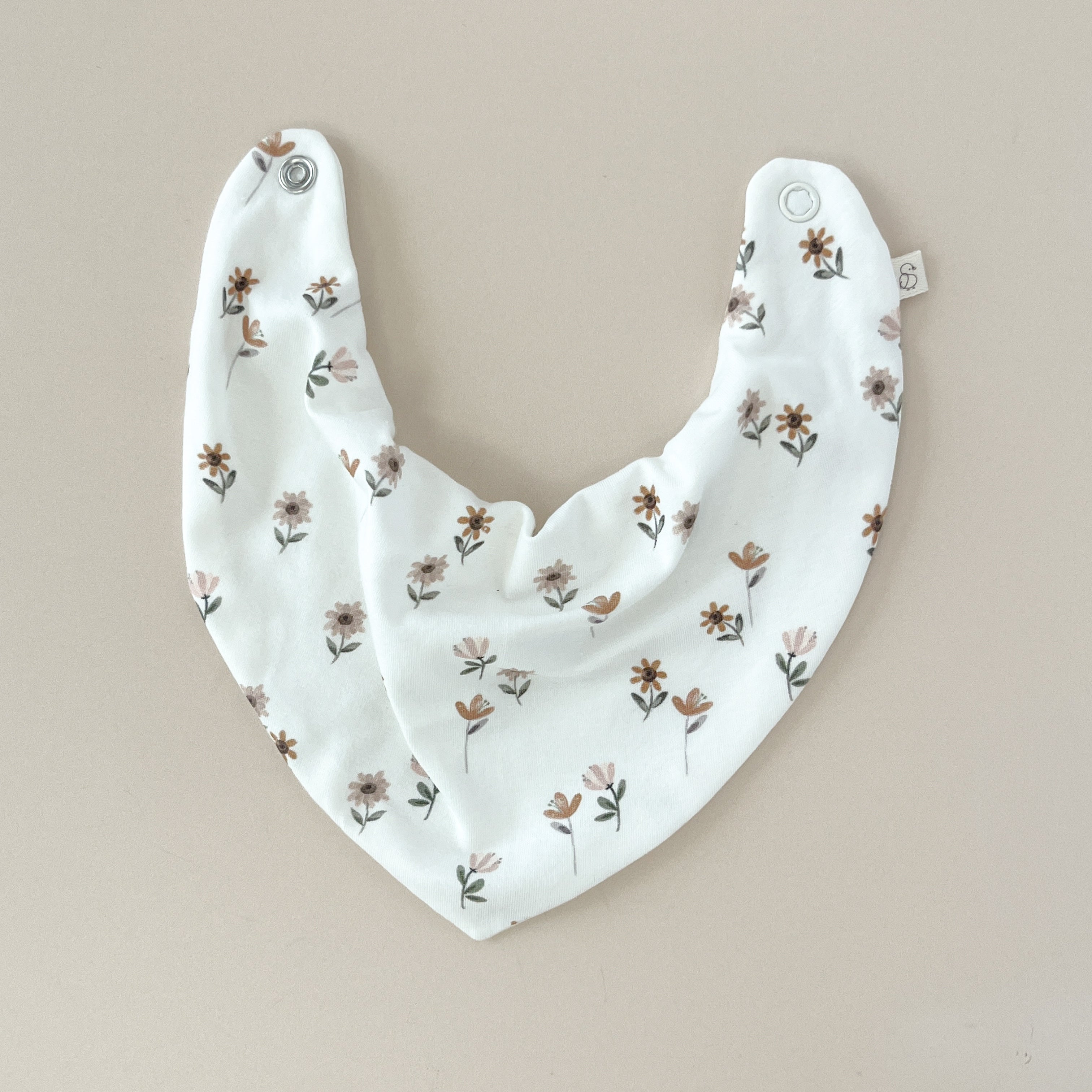 Bavoir bandana bébé – Marguerites