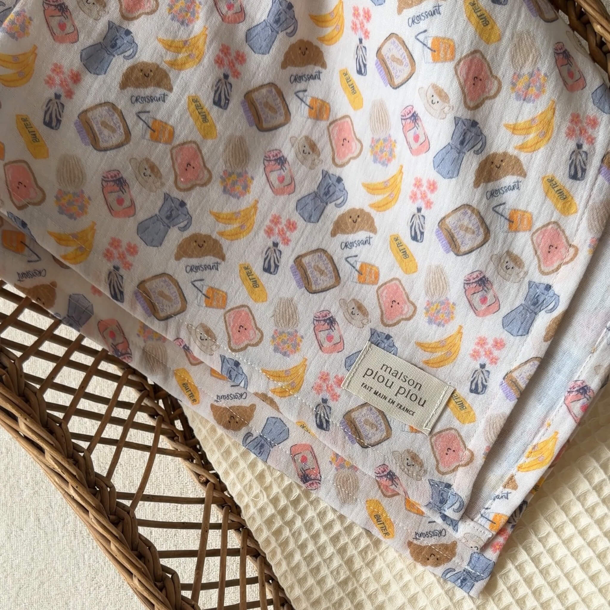 Double gauze cotton baby swaddle